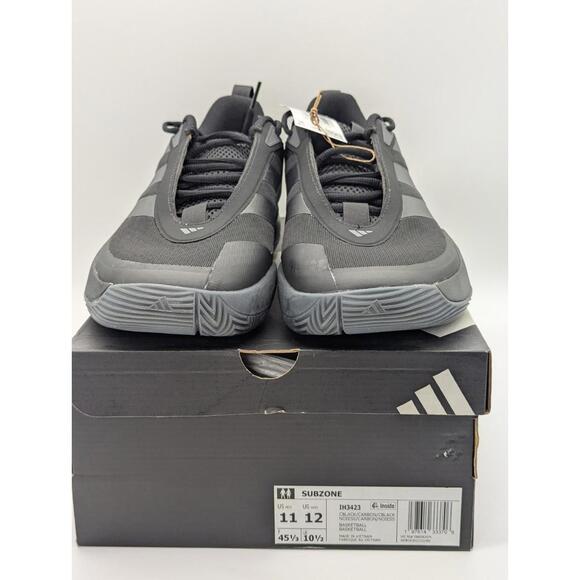 Mens Size 11 - Adidas Subzone Triple Black IH3423 Sneakers Basketball Shoes New - Picture 2 of 7